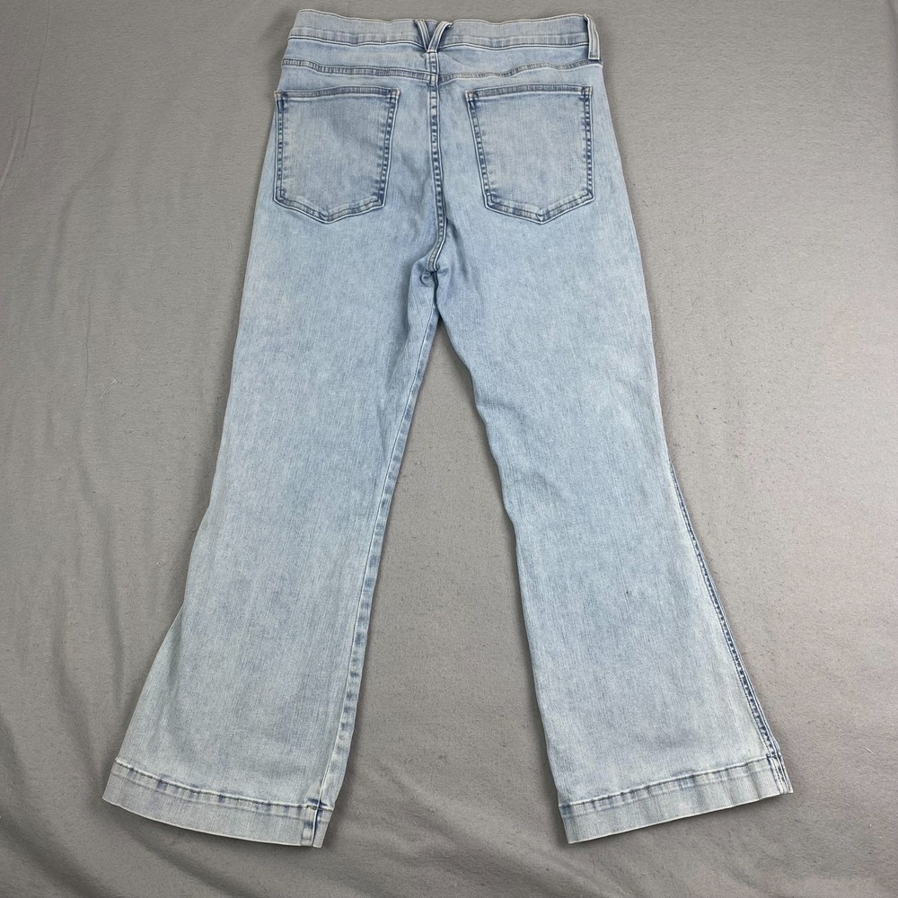 Veronica Beard womens Carson Ankle Flare High Rise Jeans 31x28 everest Wash - Picture 7 of 13